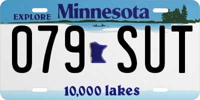 MN license plate 079SUT