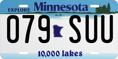 MN license plate 079SUU