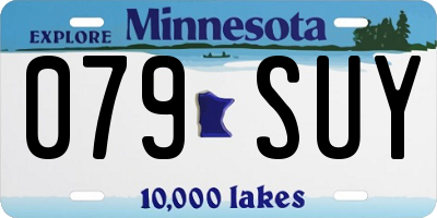 MN license plate 079SUY