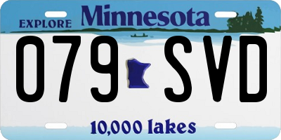 MN license plate 079SVD