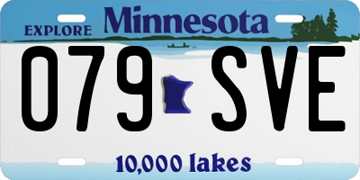 MN license plate 079SVE