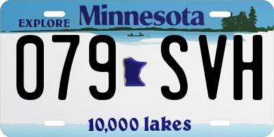 MN license plate 079SVH