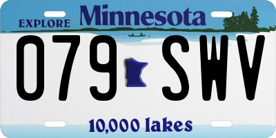 MN license plate 079SWV