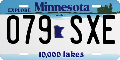 MN license plate 079SXE