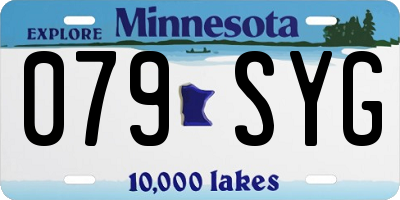 MN license plate 079SYG