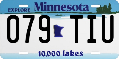 MN license plate 079TIU