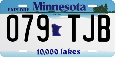 MN license plate 079TJB