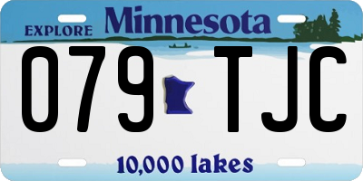 MN license plate 079TJC