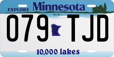 MN license plate 079TJD