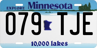 MN license plate 079TJE