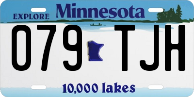 MN license plate 079TJH
