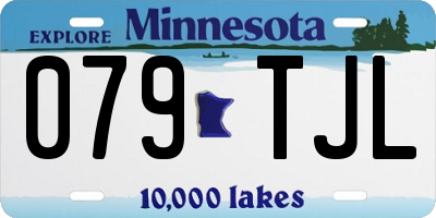MN license plate 079TJL