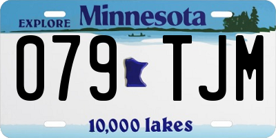 MN license plate 079TJM