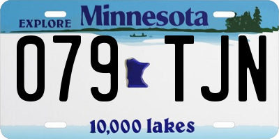MN license plate 079TJN