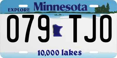 MN license plate 079TJO