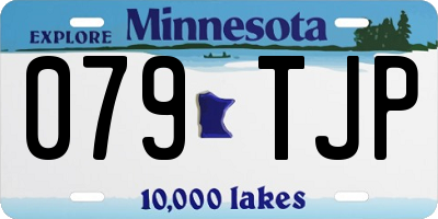 MN license plate 079TJP