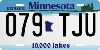 MN license plate 079TJU