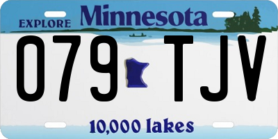 MN license plate 079TJV