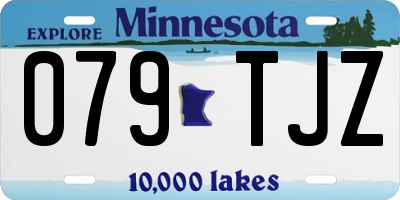 MN license plate 079TJZ