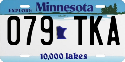 MN license plate 079TKA