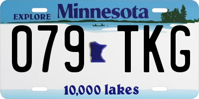 MN license plate 079TKG