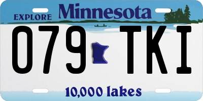 MN license plate 079TKI