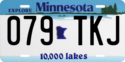 MN license plate 079TKJ