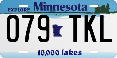 MN license plate 079TKL