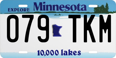 MN license plate 079TKM