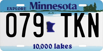 MN license plate 079TKN