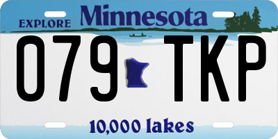 MN license plate 079TKP