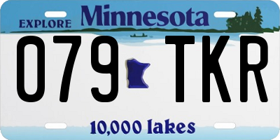 MN license plate 079TKR