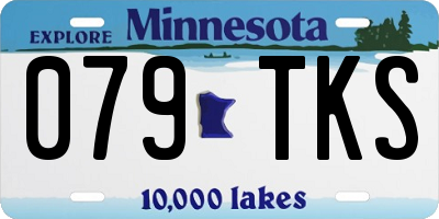 MN license plate 079TKS