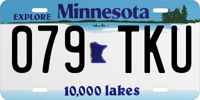 MN license plate 079TKU
