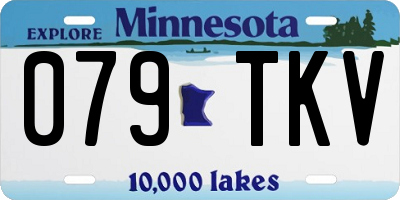 MN license plate 079TKV