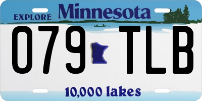 MN license plate 079TLB