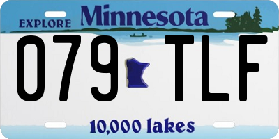 MN license plate 079TLF