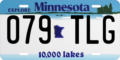 MN license plate 079TLG