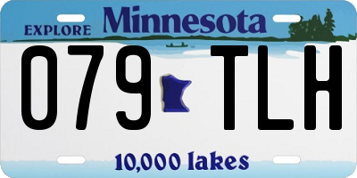 MN license plate 079TLH