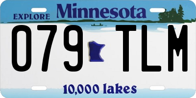 MN license plate 079TLM