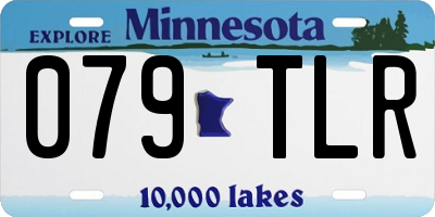 MN license plate 079TLR