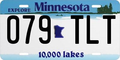 MN license plate 079TLT