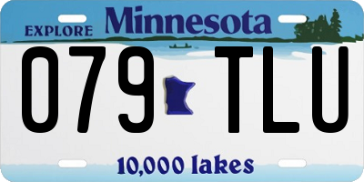 MN license plate 079TLU