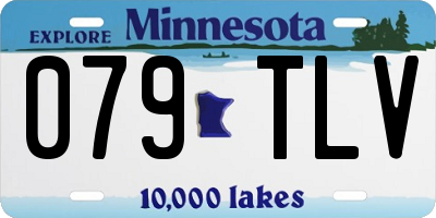 MN license plate 079TLV