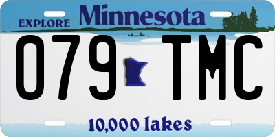 MN license plate 079TMC