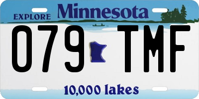 MN license plate 079TMF