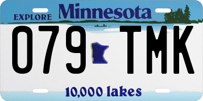 MN license plate 079TMK