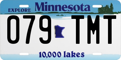 MN license plate 079TMT