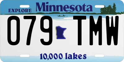MN license plate 079TMW