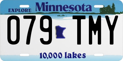 MN license plate 079TMY